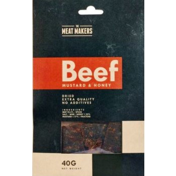 Meat Makers Beef Jerky Mustard & Honey 40 g