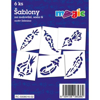 Papírové šablony sada G Zelenina – Zboží Mobilmania