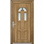OknaDvereNaMiru.cz Vchodové dveře 3D Linda 3 zlatý dub 100 x 205 cm – Zboží Mobilmania