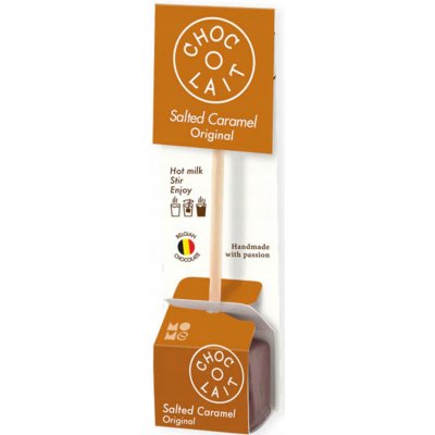 MoMe Choc-o-lait horká čokoláda na tyčince Original Slaný karamel 33 g – Zbozi.Blesk.cz
