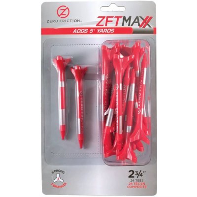 Zero Friction golfové tee MAXX 3 hroty 2-3/4" 24ks Red/Silver – Zboží Dáma