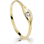 Cutie Jewellery gold Zásnubní prsten Z6108 ze zlata se zirkonem Růžová – Zboží Dáma