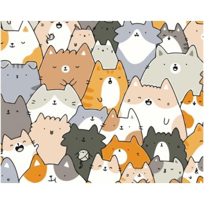 MALUJEŠ 30 KOČEK 40 x 50 cm vypnuté plátno na rám – Hledejceny.cz