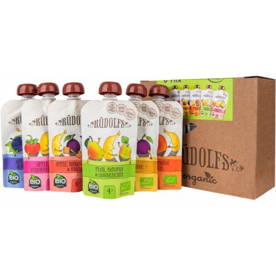 Rudolfs BIO mix ovocných kapsiček 6 x 110 g – Zboží Dáma