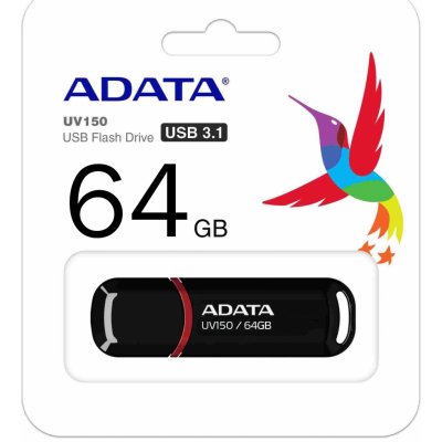 ADATA DashDrive UV150 64GB AUV150-64G-RBK – Zboží Mobilmania