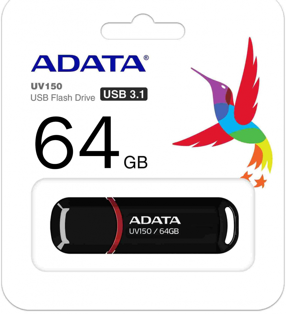ADATA DashDrive UV150 64GB AUV150-64G-RBK