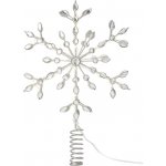 Markslöjd 706555 - LED Vánoční hvězda na stromeček GLINA LED/2,16W/2xAA stříbrná 706555 – Hledejceny.cz