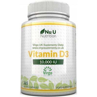 Nu U Nutrition vitamín D3 10000 IU želé 365 ks – Hledejceny.cz