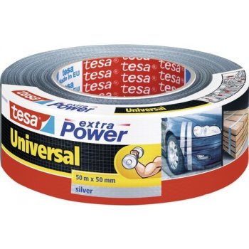 Tesa Extra Power textilní páska 50 m x 50 mm stříbrná