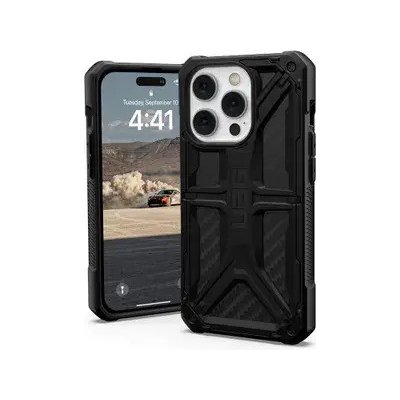 Pouzdro UAG Urban Armor Gear Monarch na mobil Apple iPhone 14 Pro - Carbon fiber – Zboží Mobilmania