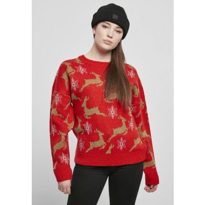 Urban Classics Ladies Christmas sweater red