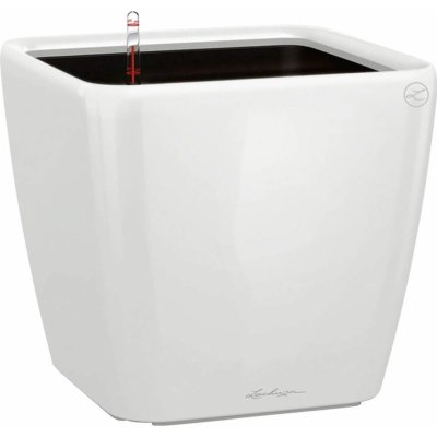 Lechuza Květináč Quadro Premium LS 43 bílá lesklý 43 x 43 x 40 cm – Hledejceny.cz