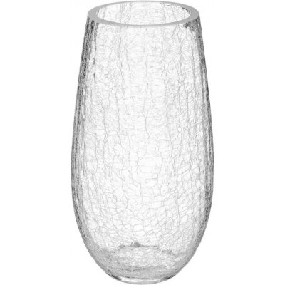 Atmosphera váza s rozbitým skleněným motivem, průměr 14 cm transparentní – Hledejceny.cz