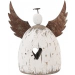 Dekorace dřevěná figurka anděl se srdíčkem Angel Rustic L 19*6*21 cm Clayre & Eef – Hledejceny.cz