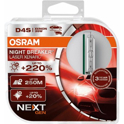 Osram xenonová výbojka D4S 12/24V XENARC NIGHT BREAKER LASER +220% BOX – Zboží Mobilmania