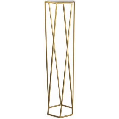 DekorStyle Stojan na květiny Loftstyle III 100 cm zlatý – Sleviste.cz