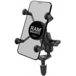 kompletní sestava držáku RAM Mounts X-Grip s uchycením do krku řízení motocyklu