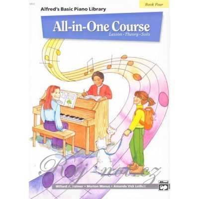 Alfred's Basic PIANO All-in-One Course 4 klavírní lekce * hudební teorie * přednesové skladbičky – Zbozi.Blesk.cz