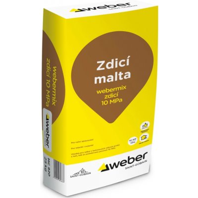 WEBER Webermix zdící malta 10 MPa 25 kg – Zbozi.Blesk.cz