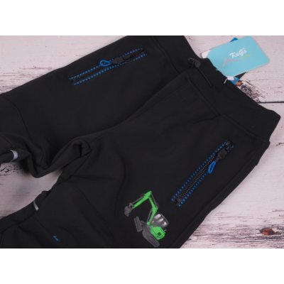 Kugo Funkční softshellové outdoor kalhoty oteplováky černé BAGR