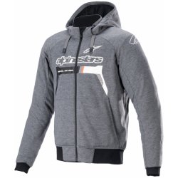 Alpinestarrs Chrome IGNITION HOODIE šedo-bílo-černo-červená