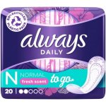 Always Dailies Normal To Go Fresh slipové vložky 20 ks – Hledejceny.cz