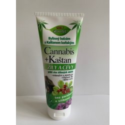 Bione Cosmetics bylinný balzám s Kaštanem koňským na žíly a cévy Cannabis 200 ml