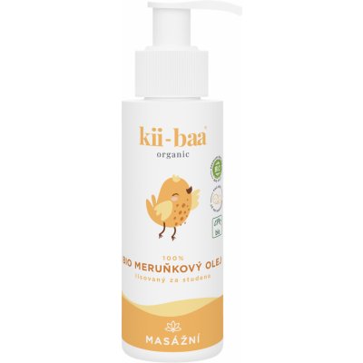 kii-baa organic 100% bio meruňkový olej 100 ml