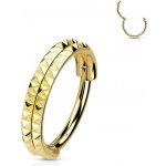 Šperky4U segment kruh s hroty helix cartilage tragus piercing NS0053GD-1208 – Zboží Mobilmania