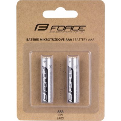 baterie FORCE mikrotužkové AAA / 1,5V 1 x 2 ks | Zboží Auto