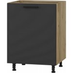 Halmar dolní skříňka Vento D-60/82 dub kraft / antracit – Zboží Dáma