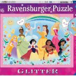 RAVENSBURGER Třpytivé Disney princezny: Silné krásné a neuvěřitelně odvážné XXL 100 dílků – Hledejceny.cz