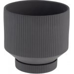 Keramický květináč Kinna Dark Grey 17x15 cm Storefactory Scandinavia – Hledejceny.cz