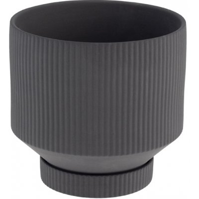 Keramický květináč Kinna Dark Grey 17x15 cm Storefactory Scandinavia – Hledejceny.cz
