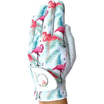 BEST OF GOLF America Womens Golf Glove Flamingo Pravá M – Zboží Dáma
