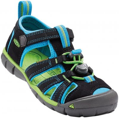 Keen Seacamp II CNX sandálky black/brilliant blue – Sleviste.cz