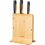 FISKARS Functional Form Bambusový blok se třemi noži 1057553 – Zboží Dáma