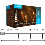 Modee ML-C2013 20LED 2,85m rampouch vánoční řetěz, 3xAA časovač teplá IP44 352766,00 – Hledejceny.cz