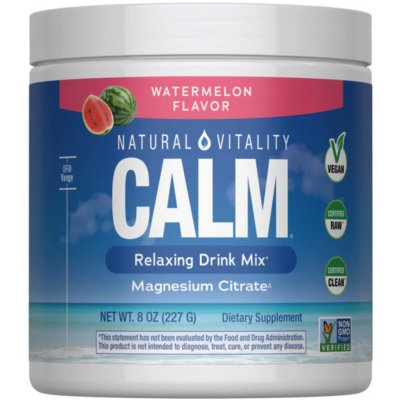 Natural Vitality Calm Magnesium Relaxing Drink Mix, hořčík, meloun 226 g – Hledejceny.cz