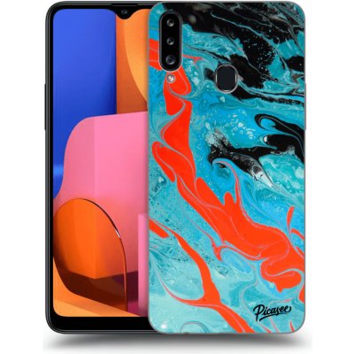 Pouzdro Picasee silikonové Samsung Galaxy A20s - Blue Magma černé – Zboží Mobilmania