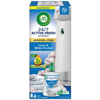 Air Wick Active Fresh Prádlo a bílá orchidej 228 ml – Hledejceny.cz
