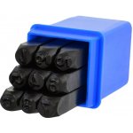 GEKO Razicí matrice čísel - raznice, různé velikosti, sada 9 ks 6 mm – Zboží Mobilmania