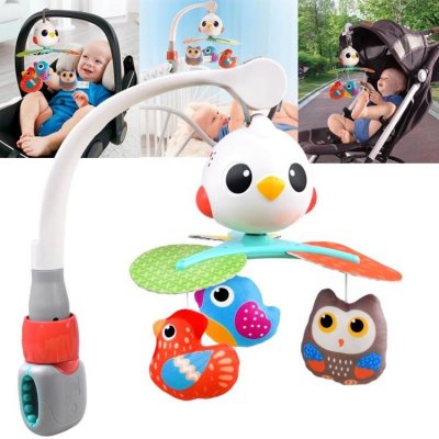 Huile Toys cestovní kolotoč nad postýlku s melodiemi Bird Toys – Zboží Mobilmania