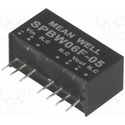 MEAN WELL SPBW06F-05 Měnič: DC/DC; 6W; Uvst: 9÷36VDC; Uvýst: 5VDC; Ivýst: 0÷1200mA; SIP8 – Hledejceny.cz
