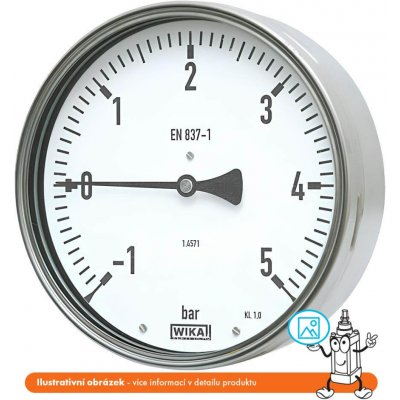Wika Manometr 0/160 bar - 100 mm - 1/2" – Zboží Mobilmania