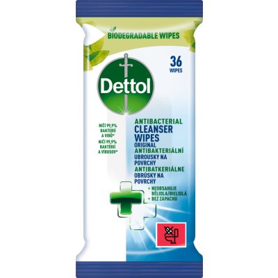 Dettol dezinfekční ubrousky na povrchy, 36 ks – HobbyKompas.cz
