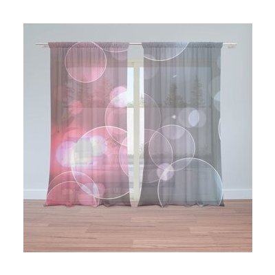 Sablio Záclony Bublinová abstrakce: 2ks 150x250cm – Hledejceny.cz