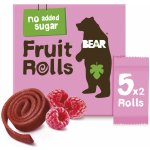 BEAR Fruit Rolls malina ovocné rolované plátky 5x20 g – Zboží Mobilmania