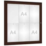 PROCITY Venkovní elegantní vitrína Tradition, 6 x A4, hnědá | Zboží Auto