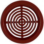 Mřížka větrací HACO průměr 50 mm kruhová hnědá (balení 4 ks) – Sleviste.cz